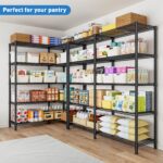 61''W Storage Shelves 5 Tier Wire Shelving Unit Storage Rack Adjustable Metal Shelves for Kitchen, Pantry, Warehouse, Basement, Dorm (61''W) - Image 4