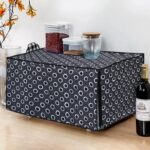 Glassiano Black Polka dot Printed Microwave Oven Cover for Samsung 32 Litre Convection Microwave Oven CE117PC-B2/XTL Black - Image 2