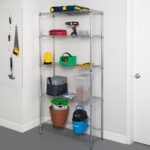 Honey-Can-Do, 5-Tier Chrome Heavy-Duty Adjustable Shelving Unit with 200-lb Per Shelf Weight Capacity - Image 5