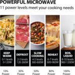 Toshiba 800w 23L Microwave Oven with Digital Display, Auto Defrost, One-touch Express Cook with 6 Pre-Programmed Auto Cook, and Easy Clean - Black - ML-EM23P(BS) - Image 4