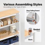 HOMEDANT 5 Tier Laminated Boltless Heavy Duty Garage Storage Adjustable Wide Size Metal Shelving Unit (1, (Shelf-W). 24.4" Wx16.5 Dx59.5 H) - Image 6