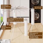 BOQORAD Tripod Clothes Drying Rack,Drying Rack Clothing Foldable,Standing Dry Racks,Laundry Drying Rack,Clothes Hanger Rack,Laundry Rack Folding,Collapsible,Retractable(16 Aluminium Poles) - Image 7