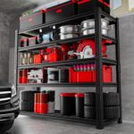 Storage Shelves, Garage Shelving Heavy Duty 2800 LBS Capacity, 48" L x 18" W x 72" H Adjustable Metal Shelving Organizer Wire Rack, 5 Tier Utility Shelf Unit for Pantry Closet Warehouse Organization - Image 2