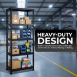 3/4/5 Tier - Plastic Shelving Unit | Garage Shelving Units | Storage Shelves | Shelving Units for Storage | Plastic Racking | Racking Shelving Unit Warehouse, Garage, Shed, and Workshop (5 Tier) - Image 6