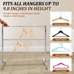 DoubleFill 3 Tier Clothes Hanger Holder Organizer Rack Stand 32.5 ×30 Stainless Steel Clothing Hanger Storage System for Storage in Shopping Mall Specialty Store Laundry Room - Image 6