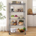 Whitmor Heavy Duty 5-Shelf Shelving Unit, Storage Shelves 1000Lb Capacity for Garage Kitchen Bathroom Bedroom, 30" D x 14" W x 63" H, 5 Tier, Black - Image 5