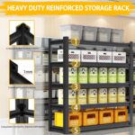 3000LBS Garage Shelving Heavy Duty 48″W Metal Shelving for Garage,72″H Standing Shelf Units ，5 Adjustable Levels Garage Shelving Units and Storage，Storage Rack for Garage Organazation.1PCS… - Image 5