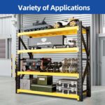79"W Garage Shelving Heavy Duty - 4400Lbs Garage Storage 4-Tier, Adjustable Metal Shelving Units And Storage,Industrial Shelving Utility Shelf For Commercial Shop Tool Gym 79"H X 79"W X 20"D - Image 6