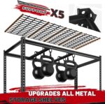 REIBII 55" W Garage Shelving 3000LBS Heavy Duty Storage Shelves 5 Tier Adjustable Metal Shelving Unit for Storage Rack Garage Storage Shelves Industrial Utility Shelf, 55" W x 24" D x 72" H - Image 5