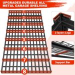 REIBII 55.2" W Garage Shelving Heavy Duty Garage Storage Shelves 3000LBS Adjustable 5 Tier Metal Shelving Unit for Storage Rack Storage Shelves Industrial Storage Rack Shelf,55.2" W x 26" D x 78" H - Image 4