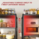 REIBII 72’’H Wire Shelving, 6 Tier Garage Shelving Units and Storage Shelves Heavy Duty, Adjustable Heavy duty Metal Shelves for Storage Shelves for Pantry Kitchen Garage, 24’’W X18’’D X72’’H - Image 5