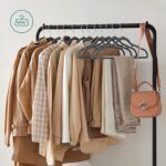 SONGMICS Clothes Rack with Wheels, Garment Rack, with Dense Mesh Shelf, 2 Brakes, Sturdy Steel Frame, Black UHSR25BK - Image 7