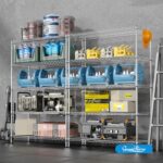 Guan River 5-Shelf Adjustable Metal Shelf Wire Shelving Unit Heavy Duty Storage Rack Display Shelf for Office,Kitchen,Bedroom,Bathroom,Laundry,Pantry Basement,Garage(Chrome,48" L x 18" W x 72" H) - Image 8