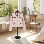 6 Pack T Shirt Display stand for Vendors, Adjustable T shirt Shoulder Stand, Portable Hanging wooden Clothes Rack, Flexible Hanger Rack for Clothing Dress Jacket Coat Retail 16.5-31 Inch, Black - Image 5
