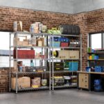 IZEUK 5-Tier Heavy Duty Metal Storage Shelving Unit (Chrome, 17.7" D x 47.2" W x 72.3" H, 1750 lbs Capacity), Adjustable Steel Wire Rack Shelf Organizer for Garage, Kitchen, Pantry, Basement, Laundry - Image 6