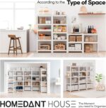 HOMEDANT 5 Tier Laminated Boltless Heavy Duty Garage Storage Adjustable Wide Size Metal Shelving Unit (1, (Shelf-W). 24.4" Wx16.5 Dx59.5 H) - Image 13