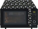 Wings Star Oven Top Cover for Samsung 21 Litre Convection Microwave Oven CE73JD-B| XTL Black - Microwave Top Cover with 4 Utility Pockets and 1 Oven Handle Cover KUM52