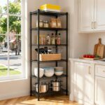 REIBII 72’’H Wire Shelving, 6 Tier Garage Shelving Units and Storage Shelves Heavy Duty, Adjustable Heavy duty Metal Shelves for Storage Shelves for Pantry Kitchen Garage, 24’’W X18’’D X72’’H - Image 2