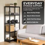 3/4/5 Tier - Plastic Shelving Unit | Garage Shelving Units | Storage Shelves | Shelving Units for Storage | Plastic Racking | Racking Shelving Unit Warehouse, Garage, Shed, and Workshop (5 Tier) - Image 7
