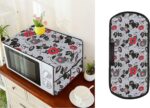 Star Weaves Microwave Oven Top Cover for Panasonic 27 Litre Convection Microwave Oven NN-CT644MFDG Black - Oven Top Cover with 4 Utility Pockets and 1 Oven Handle Cover KUM21 - Image 2