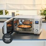 SEVERIN Microwave with Grill and Convection Air Fryer Function, 4-in-1 for Defrosting, Cooking and Warming, 25 L, Brushed Stainless Steel/Silver, MW 7982 - Image 6