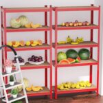 5-Tier Metal Shelving Unit, Heavy Duty Steel Shelving Unit for Storage, Boltless Assembly, Adjustable Shelves, for Garage Shed Laundry Kitchen Pantry Closet, Load Capacity 875 kg, 90Wx40Dx180H CM - Image 2