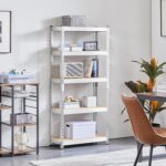 Topeakmart 5-Tier Utility Shelves, Metal Storage Shelves Garage Shelving Unit Adjustable Garage Storage Shelves Storage Racks Heavy Duty Shed Shelving- Silver, 27.5 x 12 x 60 Inch - Image 5