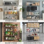 STORACK 5 Shelf Heavy Duty Rack Heights Adjustable Wire Shelvig Metal Rack Shelves Storage Organizer Multipurpose Storage for Home Kitchen Office Garage 24X14X72 Inch Chrome - Image 3