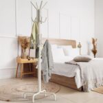 Simple Houseware Standing Coat and Hat Hanger Organizer Rack, 12 Hooks White - Image 3
