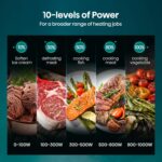 Hisense 34 Liters, Large Microwave Oven and Grill Combo, 1000W, 10 Power Levels, 9 Preset Menus, Anti Bacteria, Ceramic Interiors, Touch Control, H34MOBS10HG(Amazon Exclusive) - Image 11
