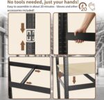 WWI Storage Shelves Metal Shelves Steel Rack 180cm Five Layers Metal Storage Rack Height Adjustable Storage Shelves (black, 90 * 40) - Image 7