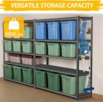 3000LBS Garage Shelving Heavy Duty 48″W Metal Shelving for Garage,72″H Standing Shelf Units ，5 Adjustable Levels Garage Shelving Units and Storage，Storage Rack for Garage Organazation.1PCS… - Image 6