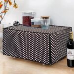 Glassiano Polka White and Black Printed Microwave Oven Cover for Samsung 32 Litre Convection Microwave Oven CE117PC-B2/XTL Black - Image 2