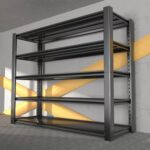 3000LBS Garage Shelving Heavy Duty 48″W Metal Shelving for Garage,72″H Standing Shelf Units ，5 Adjustable Levels Garage Shelving Units and Storage，Storage Rack for Garage Organazation.1PCS…