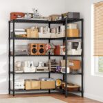 61''W Storage Shelves 5 Tier Wire Shelving Unit Storage Rack Adjustable Metal Shelves for Kitchen, Pantry, Warehouse, Basement, Dorm (61''W) - Image 7