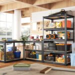 REIBII Garage Shelving 2000LBS Storage Shelves Heavy Duty Shelving 5 Tier Adjustable Metal Shelves Sturdy Storage Rack for Kitchen Pantry Basement, 60" H x28 Wx 14" D - Image 3