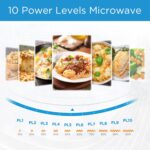 Midea 20L Solo Microwave Oven with Digital Touch Control, 700W, Child Lock, Memory Function, Defrost-by-weight-or-time, Fast Reheat, Push Button Door Opening, Best for Home & Office, Black, EM721BK - Image 5