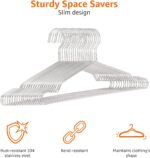Amazon Basics Stainless Steel Clothes Hangers (20-Pack), Chrome - Image 3