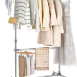Songmics Clothes Rack , Grey , (101-163) x 49 x (113-198) cm , LLR401