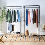 Amazon Basics Double Rod Garment Rack / Clothes Rail with Height-Adjustable Shelves - 181kg Max Weight, Chrome, 91 x 36 x 183 cm - Image 4