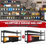 REIBII 55" W Garage Shelving 3000LBS Heavy Duty Storage Shelves 5 Tier Adjustable Metal Shelving Unit for Storage Rack Garage Storage Shelves Industrial Utility Shelf, 55" W x 24" D x 72" H - Image 6