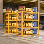 REIBII 40" W Garage Shelving 2240 LBS Storage Shelves Heavy Duty Metal Shelving 4 Tier Metal Shelves for Storage Adjustable Garage Shelf for Kitchen Pantry Warehouse Basement 40"W × 19.5"D × 59.5"H - Image 6