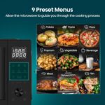 Hisense 34 Liters, Large Microwave Oven and Grill Combo, 1000W, 10 Power Levels, 9 Preset Menus, Anti Bacteria, Ceramic Interiors, Touch Control, H34MOBS10HG(Amazon Exclusive) - Image 10