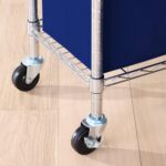 Amazon Basics Double Rod Garment Rack / Clothes Rail with Height-Adjustable Shelves - 181kg Max Weight, Chrome, 91 x 36 x 183 cm - Image 3