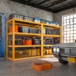 REIBII 40" W Garage Shelving 2240 LBS Storage Shelves Heavy Duty Metal Shelving 4 Tier Metal Shelves for Storage Adjustable Garage Shelf for Kitchen Pantry Warehouse Basement 40"W × 19.5"D × 59.5"H - Image 2