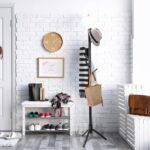 ZOBER High-Grade Wooden Tree Coat Rack Stand, 6 Hooks - Super Easy Assembly NO Tools Required 3 Adjustable Sizes Free Standing Hallway Hanger Hat for Handbag, Clothes & Accessories Black ZO-005 - Image 2