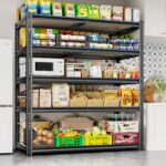 72"H Storage Shelves heavy duty, 2200LBS Garage Shelving, 5 Tier Metal Shelving Unit Adjustable Garage Shelves Utility Rack Shelf for Storage Warehouse Pantry Closet,40" W × 20" D × 72" H, Black - Image 2