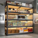 REIBII 2500LBS Garage Shelving 72''H Storage Shelves Heavy Duty Shelving 5 Tier Metal Shelves for Garage Shelves Adjustable Shelving Units and Storage for Closet Pantry Shelf, 72" H x 40" W x 20" D,2P - Image 7