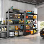 72"H Storage Shelves heavy duty 2535LBS Garage Shelving adjustable metal shel 5 tier shelving Unit metal storage rack for Basement, Warehouse, Pantry, Closet, Kitchen 72" H x 39.4" W x 13.8" D, Black - Image 2