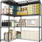 M MZG 4 Tiers Shelf Metal Storage Shelves